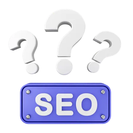 Perguntas frequentes seo  3D Icon