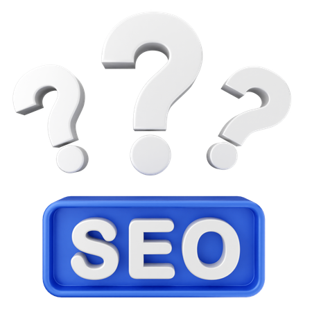 Perguntas frequentes seo  3D Icon