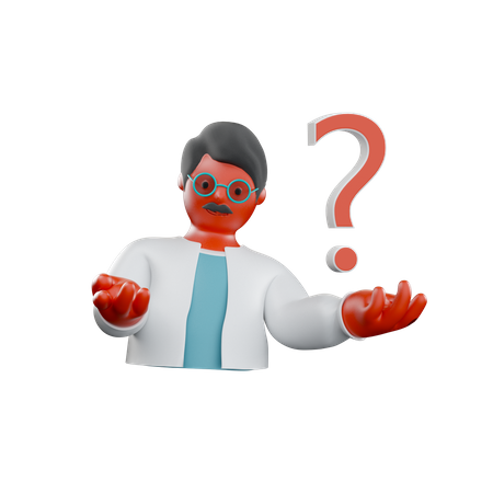 Pergunte a um médico  3D Illustration