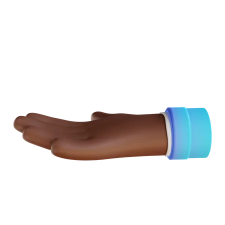 Pergunte o gesto com a mão  3D Illustration