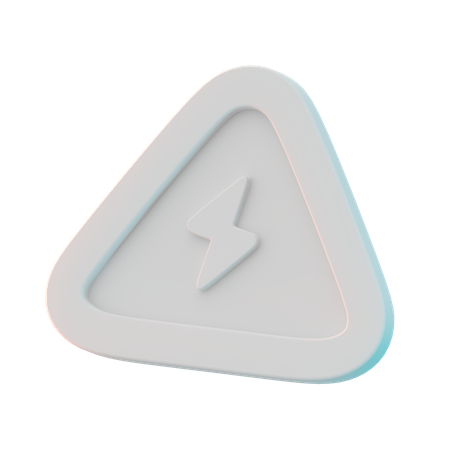 Perigo alta voltagem  3D Icon