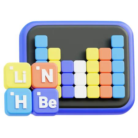 Periodic Table  3D Icon