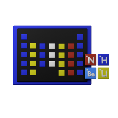 Periodic Table  3D Icon