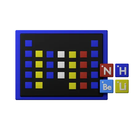 Periodic Table  3D Icon