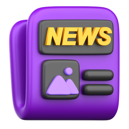 Periódico  3D Icon