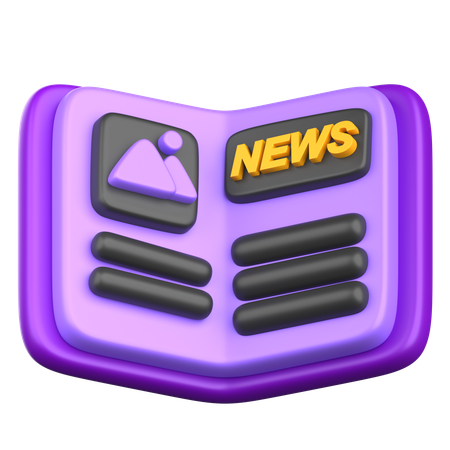 Periódico  3D Icon