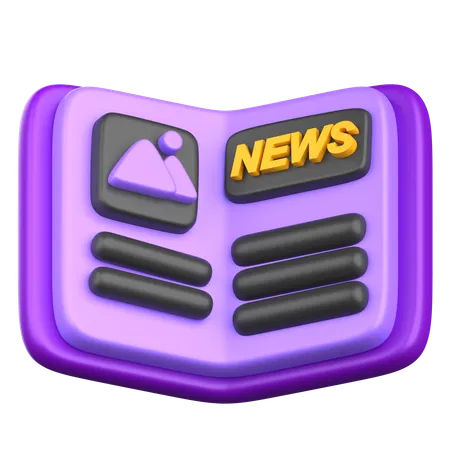 Periódico  3D Icon