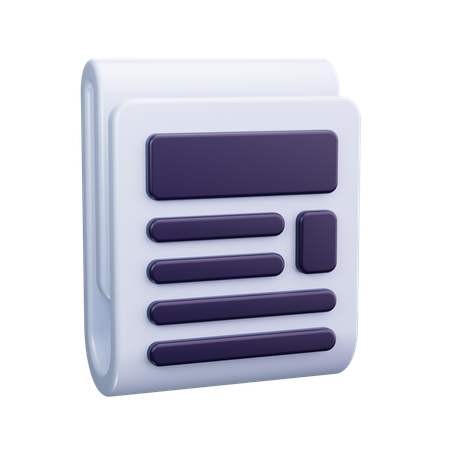 Periódico  3D Icon