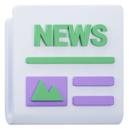 Periódico  3D Icon