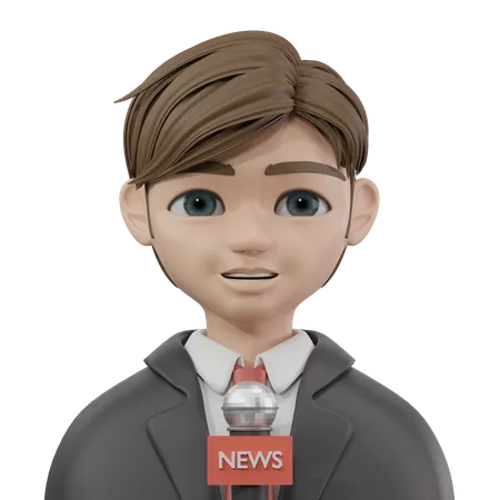 Periodista  3D Icon