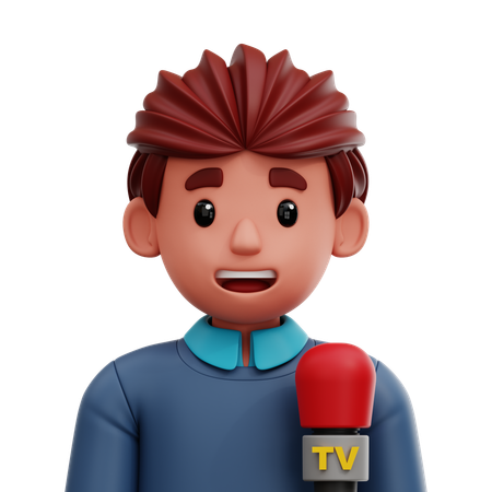 Periodista  3D Icon