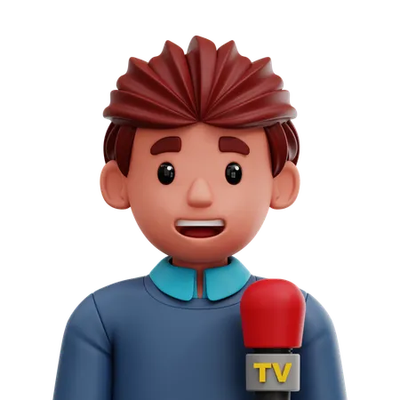 Periodista  3D Icon