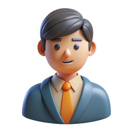Avatar de periodista  3D Icon