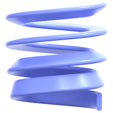 Periwinkle Spiral Geometry  3D Icon