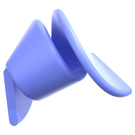 Periwinkle Spiral Geometry  3D Icon