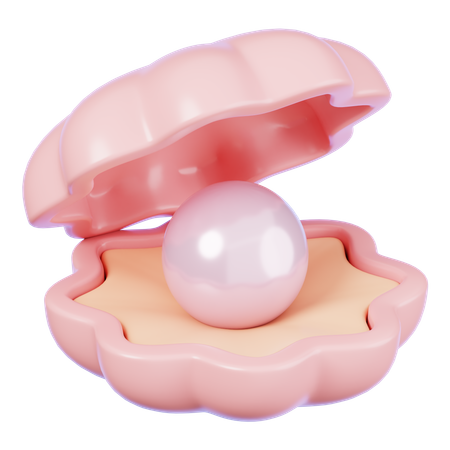 Coquille de perle  3D Icon