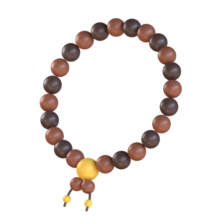 Gebetsperlen Tasbih  3D Illustration