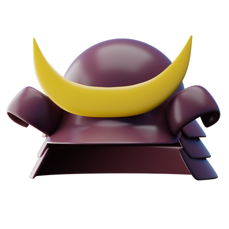 Casque de samouraï  3D Icon