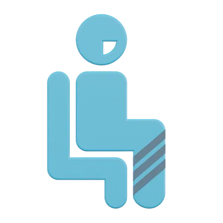 Perna quebrada  3D Icon