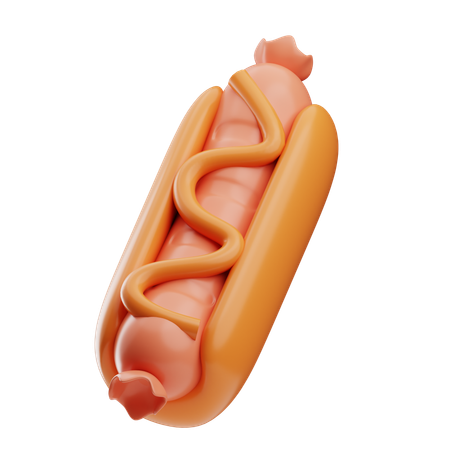 Hot dog  3D Icon