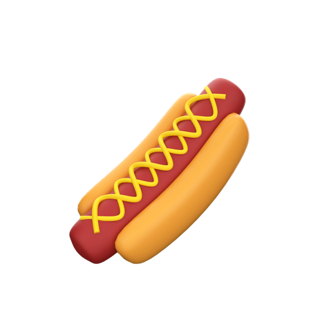 Hot dog  3D Icon