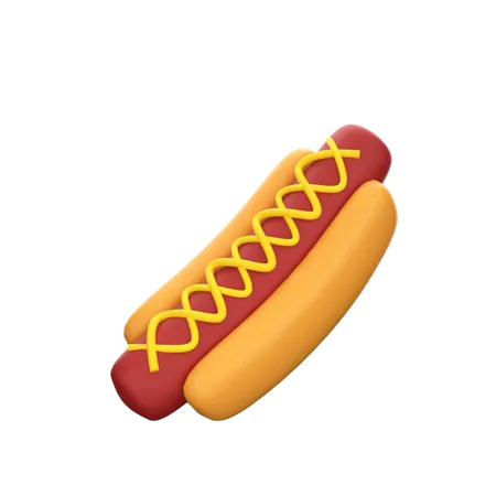 Hot dog  3D Icon