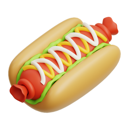 Hot dog  3D Icon