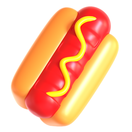 Hot dog  3D Icon