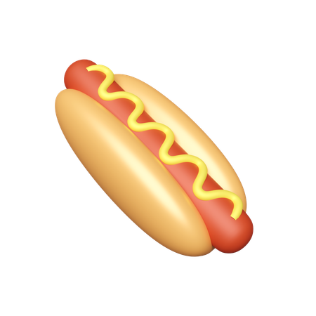 Hot dog  3D Icon