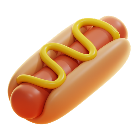 Hot dog  3D Icon