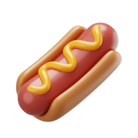 Hot dog  3D Icon