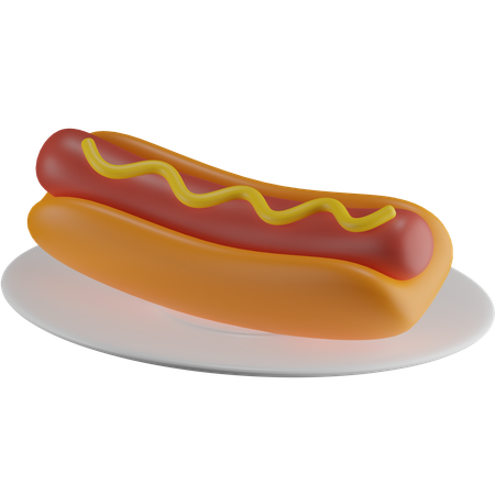 Hot dog  3D Icon