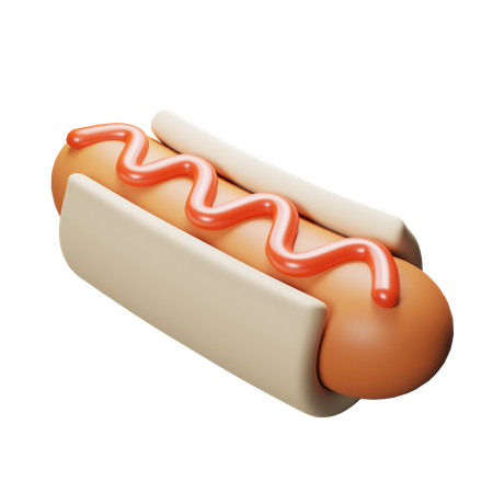 Hot dog  3D Icon