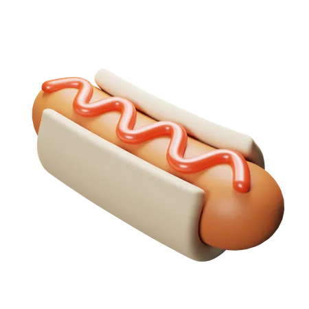 Hot dog  3D Icon