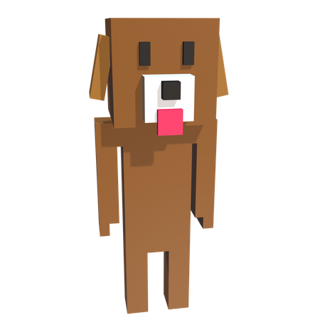 Perro  3D Icon