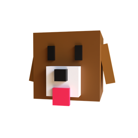 Perro  3D Icon