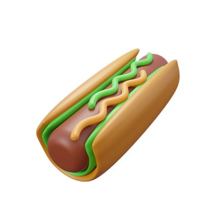 Hot dog  3D Icon