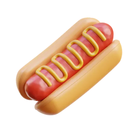 Hot dog  3D Icon