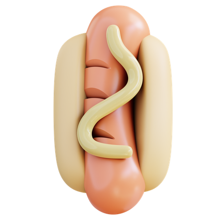 Hot dog  3D Icon