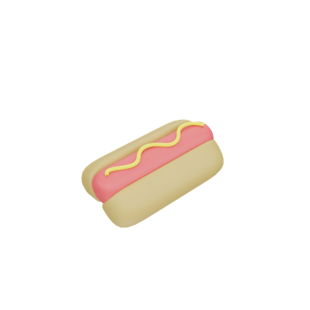 Hot dog  3D Icon