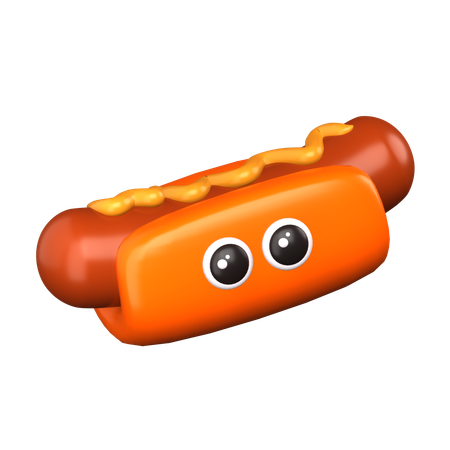 Hot dog  3D Icon