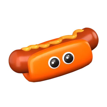 Hot dog  3D Icon