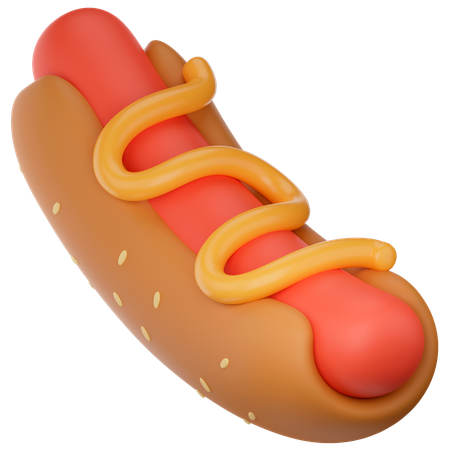 Hot dog  3D Icon