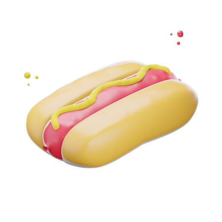 Hot dog  3D Icon