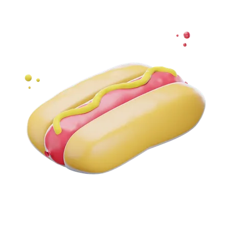 Hot dog  3D Icon