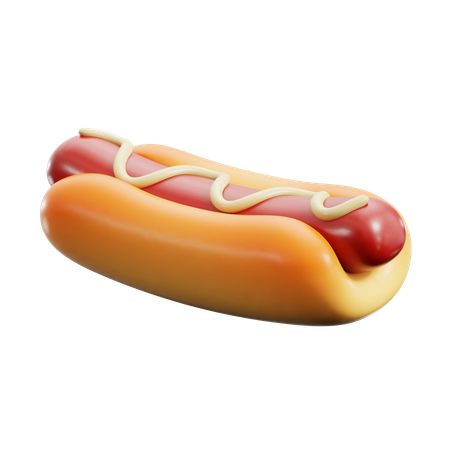 Hot dog  3D Icon