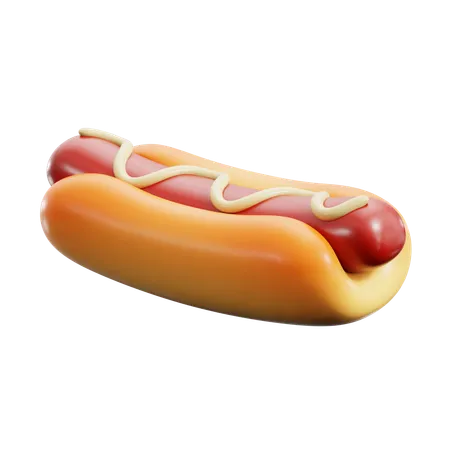 Hot dog  3D Icon