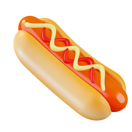 Hot dog  3D Icon