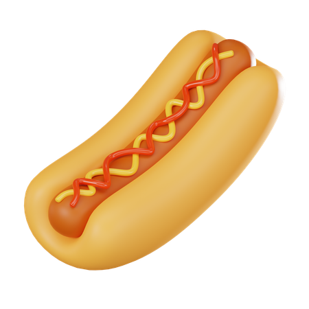 Hot dog  3D Icon