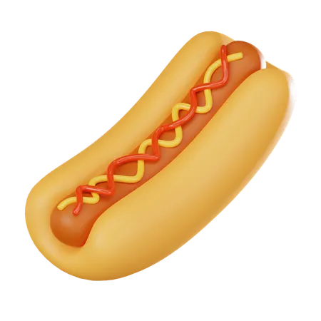 Hot dog  3D Icon